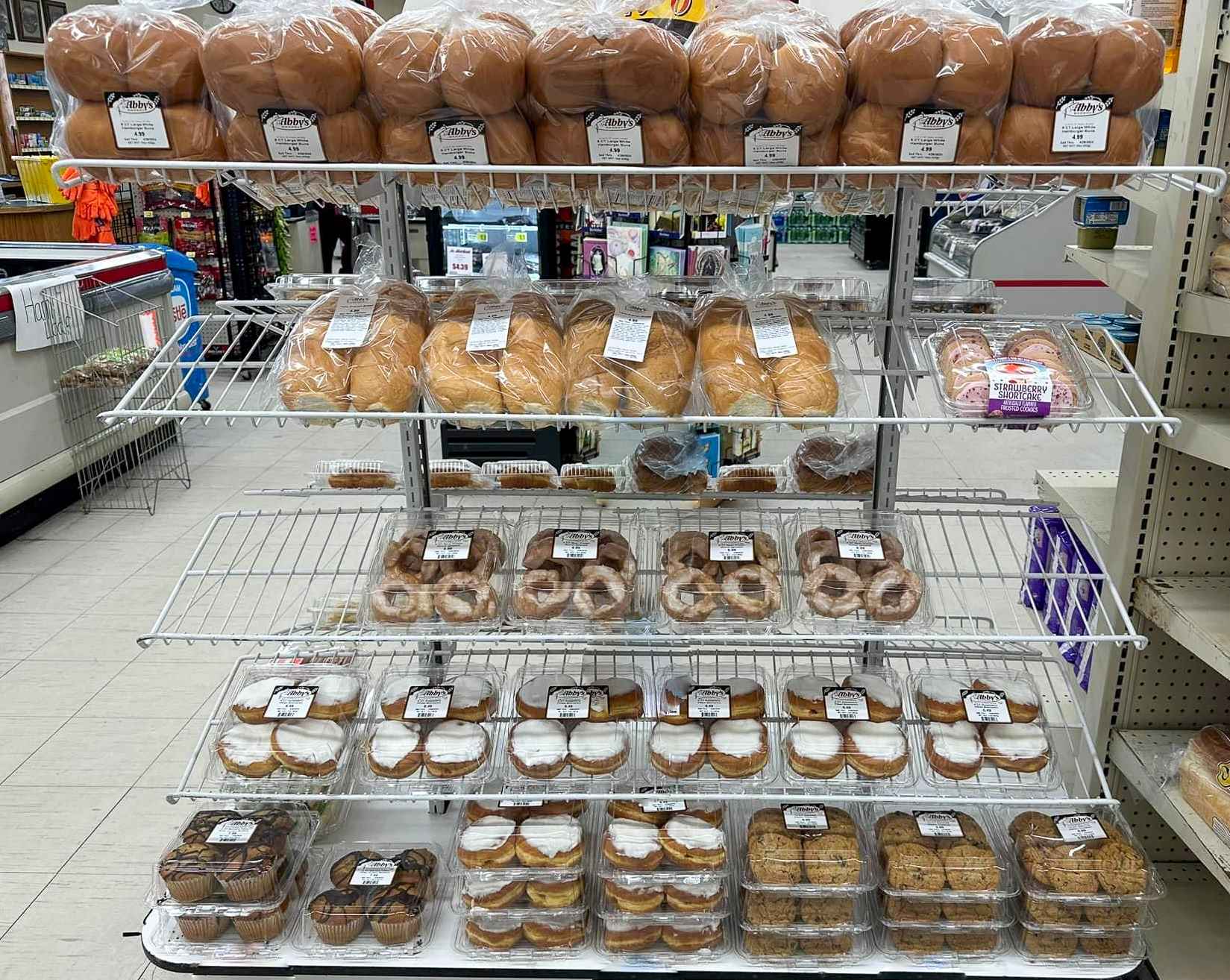 Picture of bakery goods that we make and are on display