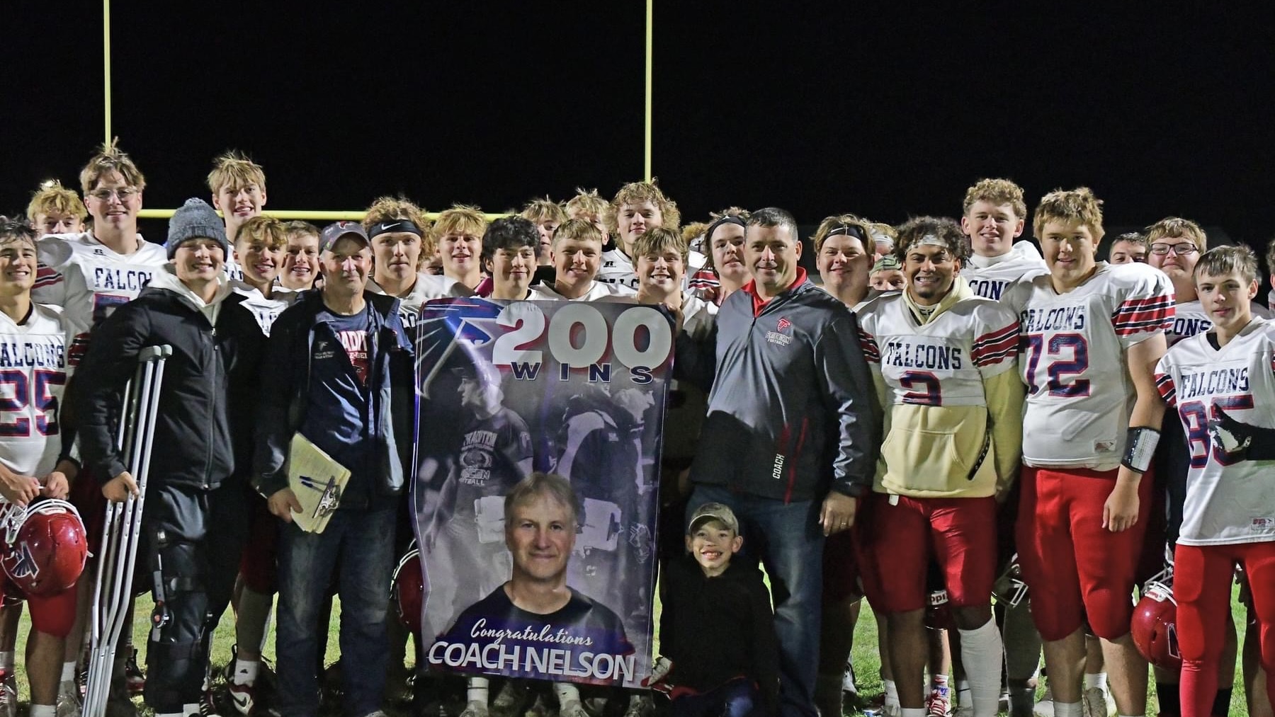 Congrats Coach Nelson on winning 200 games!